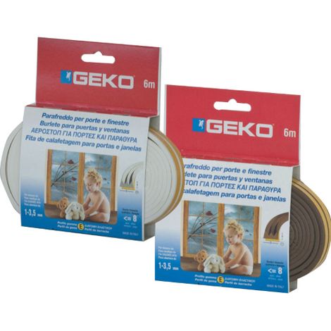 Geko 6 mt d&39exclusion de tirage dans le joint de porte de fenA tre adhA sif en caoutchouc blanc