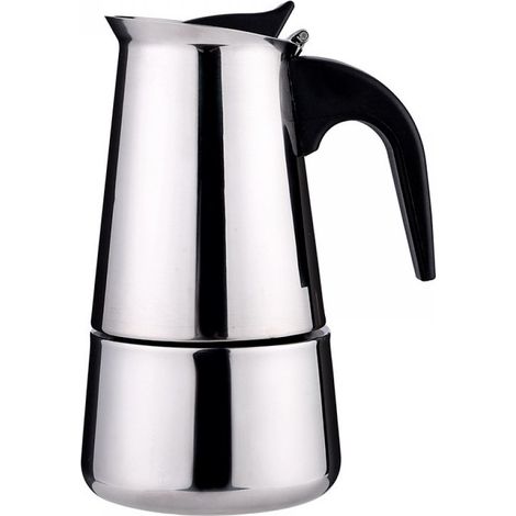 Edelstahl Espressokocher Machine à expresso Espressokanne Kaffeekanne 6-12 Tassen DE