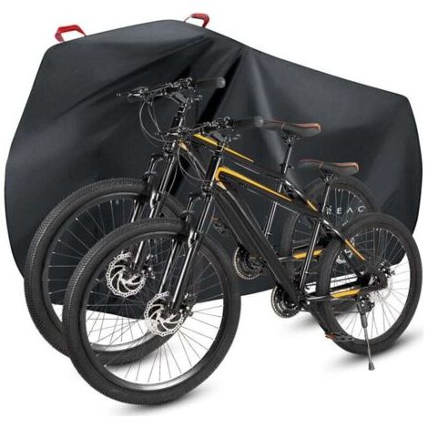 Pair Housse de vélo étanche Housse de Protection élo Extérieur pour 1 ou 2 Vélos 210D Nylon Housse de Pluie de Vélo avec Trous de Verrouillage Imperméable Anti-Poussière Neige UV (XL) (1/5)