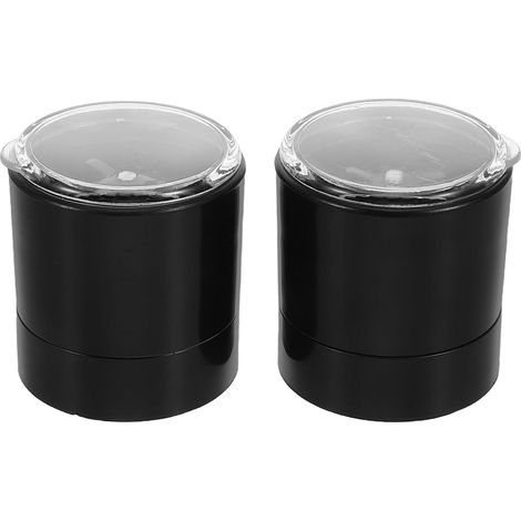 UKCOCO Couvercles de Moulin en Acier Inoxydable Noir, 2pcs et à (1/5)