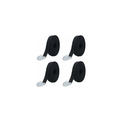Lot de 4 sangles de fixation 2M pour sangles de tension, idéales pour la fixation au porte-vélos, porte-bagages arrière de voiture, sangles de serrage pour vélo, dégagement rapide, sangle d'arrimage c (1/4)