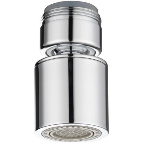 Aérateur de robinet pivotant à 360° en laiton, 2 modes réglables, économiseur d'eau pour robinets, filetage mâle 24 mm (1/5)