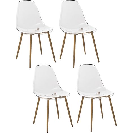 Lot de 4 chaises transparentes THAO (1/5)