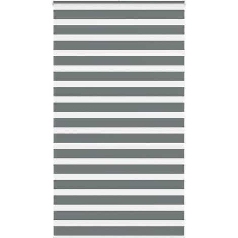 Doppelrollo Dunkelgrau 125x200 cm Stoffbreite 120,9 cm Polyester