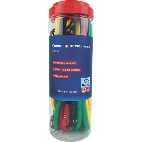 Set di corde elastiche basi gss 305 doppio gancio 40 kg