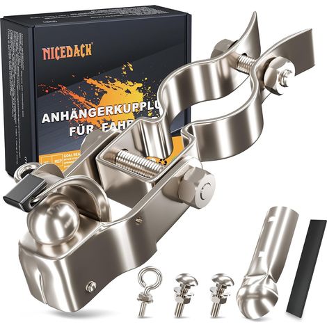 Attache Remorque Vélo, Attache pour Velo, Adaptateur Remorque Velo, Attelage pour Remorque de Vélo, Compatible avec Les Tiges de Selle de Vélo Courantes (1/5)