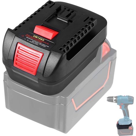 DM18BS Adapter für Bosch GBA Profi-Werkzeuge auf Dewalt 20V und Milwaukee 18V Akku-Adapter-Konverter (nicht PBA) (1/4)