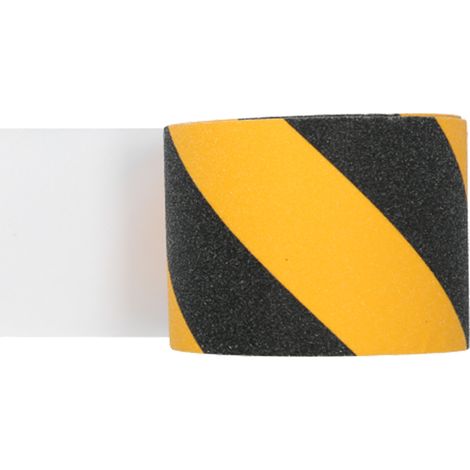 Schwarzes und gelbes Antirutsch-Sicherheitsband, 10 cm x 10 m (1/5)