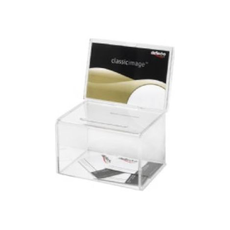 Cassetta portapunte senza chiave con display 16,5x11 cm trasparente deflecto