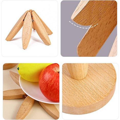 dessous de plat en bois en forme d'arbre, dessous de plat anti-brûlure pour théière, support pour pot chaud, dessous de plat anti-brûlure, dessous de plat en bois en forme d'arbre, dessous de plat pou (1/5)