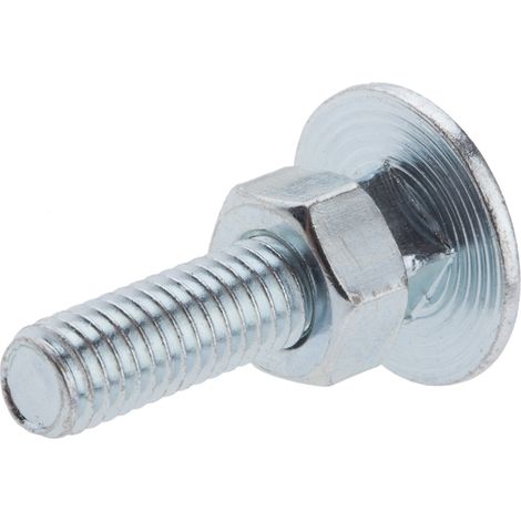 Rs Pro – Boulon classique M6 x 25mm – Acier doux galvanisé brillant – Lot de 50 unités – Résistance optimale pour carrosserie (1/2)