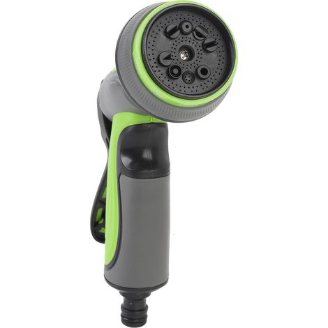 Ugello per tubo da giardino in ABS e TPR, 10 modalità regolabili, getto d'acqua ad alta pressione per giardinaggio, cura del prato e pulizia dell'auto. (1/5)
