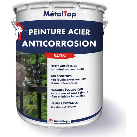 Peinture Acier Antico - Vert mousse - RAL 6005 - 1 L - Métaltop (1/5)