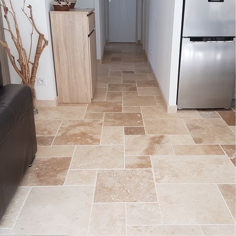 PETIT OPUS TRAVERTIN LIGHT MIX VIEILLI 1CH EP12MM - 0.74m² (1/5)