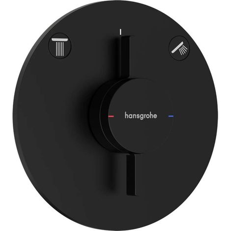 Miscelatore DuoTurn S da incasso, 2 utenze nero opaco