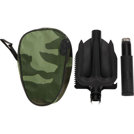 Pelle de survie pliable multifonction avec boussole pour le camping en extérieur (1/5)