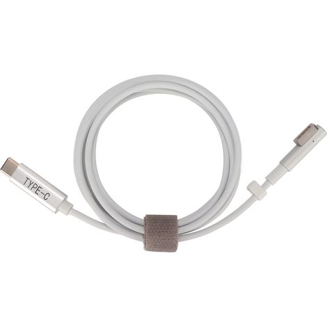 Câble de charge USB C vers MagSafe 2 45W PD rapide, prise mâle Type C magnétique pour MacBook, adaptateur PVC, première génération (1/5)