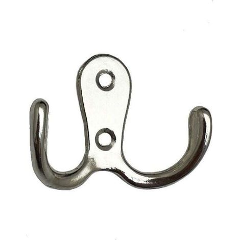 (Argent) Lot de 6 patères rétro, patères rétro, patères murales rétro, crochets de porte en métal pour salle de bain, cuisine, chambre à coucher, entrée (1/4)
