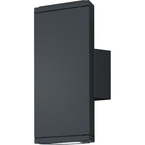 Applique Esterno Parete 2 Led Rettangolari Antracite Colorado GD Trio (1/5)