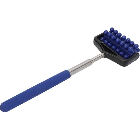 Rouleau de Massage Télescopique pour Dos et Nuque - Ajustable pour Détente Musculaire - Bleu Foncé (1/5)