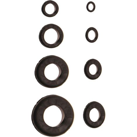Passe-fils - Caoutchouc - Pour Tôle Et Plastique - Ø Perçage 6 à 28 mm - Lot de 180 Pièces (1/4)