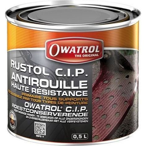 Antirouille - Durieu - Rustol CIP - Haute résistance - 500 ml - Intérieur/extérieur