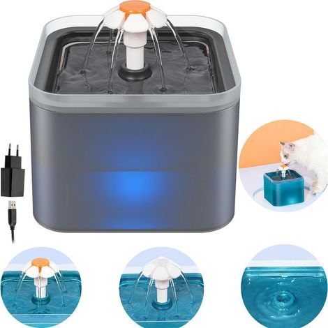 2L Cat and Dog Water Fountain – Silent Dispenser with Replaceable Filter – BPA-Free Materials, Easy to Clean (1/5)