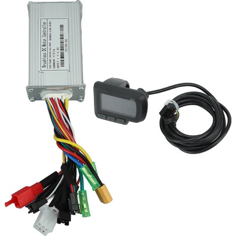 Contrôleur de moteur pour vélo électrique à onde sinusoïdale 24 V 36 V 48 V 250 W - 350 W 17 A avec kit d'affichage LCD EN06 (1/5)