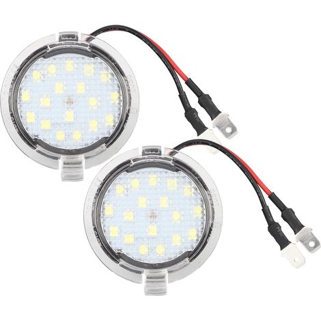 1 Paire de Feux de Sol LED Blancs pour Rétroviseurs Extérieurs, Adaptés à Ford Mustang Mondeo Mk5 (1/5)