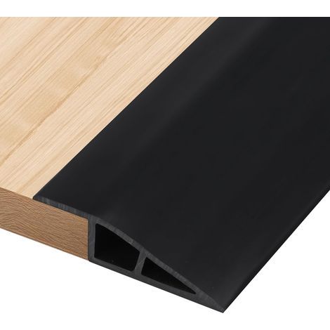 Rampe seuil de porte adhésive 1m – Barre de seuil PVC flexible – Largeur 5cm – Pour transition entre sols – Installation facile (1/5)