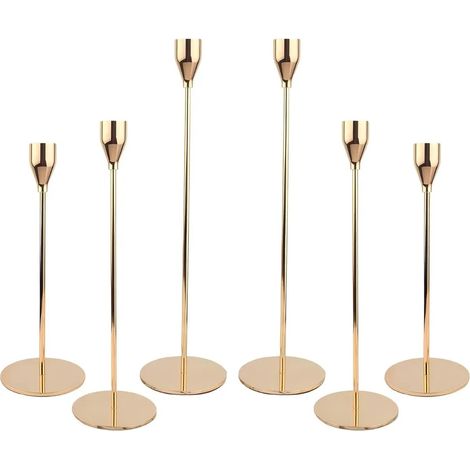 6PCS chandeliers en métal doré décoration dîner romantique (1/5)