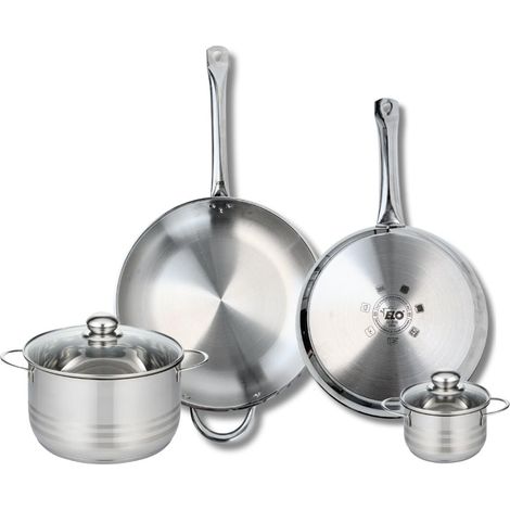 Ensemble de 2 Poêles de cuisson 28 et 32 cm et 2 faitouts 12 et 20 cm Elo Profi Brillant (1/5)