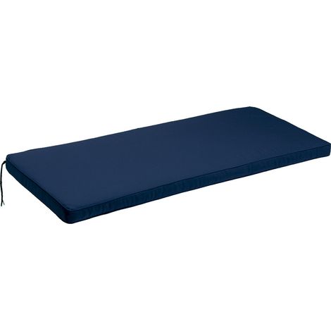 CUSCINO PANCA 2 POSTI 115X47XH4CM BLU BORDATO