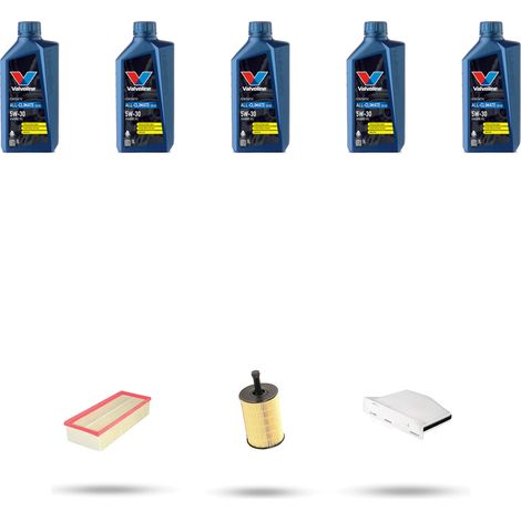 Kit tagliando 3 FILTRI e 5L OLIO compatibile con Vw Touran (1T) 2.0 TDI 125kw Dal 2005 al 2010 (1/5)