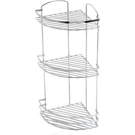 Plieger Solid étagère d'angle 3 niveaux modèle fil chromé (1/3)