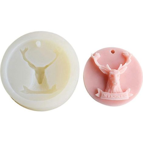 Moules en Silicone Tête de Cerf pour Savon, Bougie et Argile - DIY Artisanat (1/4)