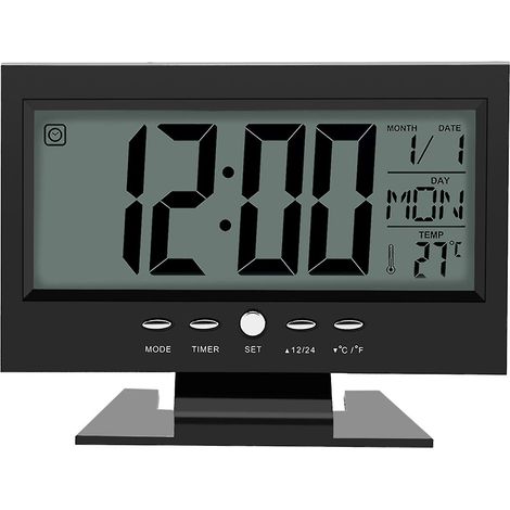 Réveil de bureau avec capteur sonore et affichage de la température (1/5)