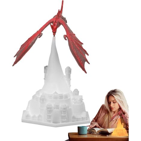 Lampes Dragon pour Adultes, Veilleuse Animale Lampe de table (1/5)