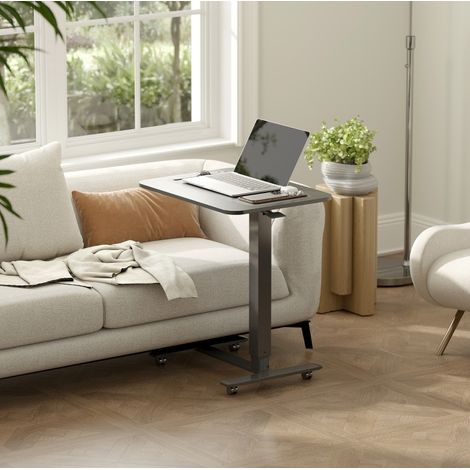Schreibtisch höhenverstellbar mit Rollen 65x48x73-110 cm OKMYHOME (1/5)