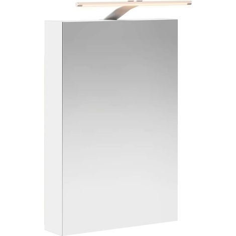 Maison Exclusive - Mobiletto per specchio da bagno Bianco 40 x 10,5 x 60,5 cm