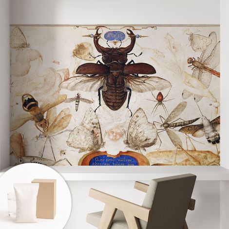 Papier peint intissé mural avec imprimé motifs uniques apparence moderne - Colle incluse gratuite Harmonie naturelle 104x70 cm (1/5)