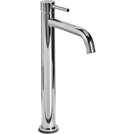 Robinet de Lavabo Moderne en Laiton Chromé 30 cm Mitigeur Salle de Bain Monolevier Argenté Salinas (1/5)