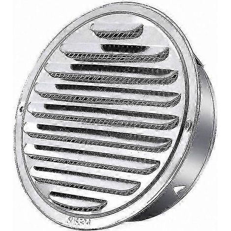 Grille de ventilation circulaire de 100 mm avec couvercle en maille - conception perforée en acier inoxydable pour l'évacuation de l'air. (1/5)