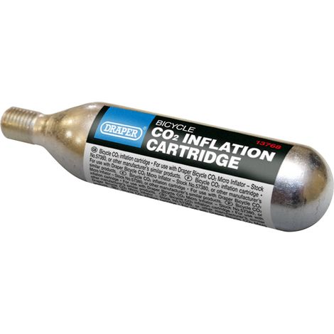 Draper Bicycle CO2 Inflation Cartridges – 16g, Pack of 5 (1/5)