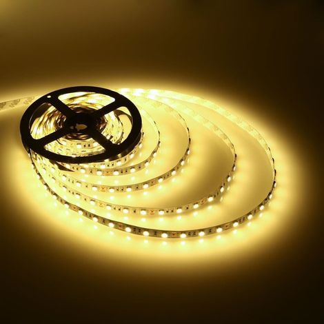 Trade Shop - Bobina Striscia Strip Led 5050 Flessible 5m Light Internal External Ip65 -