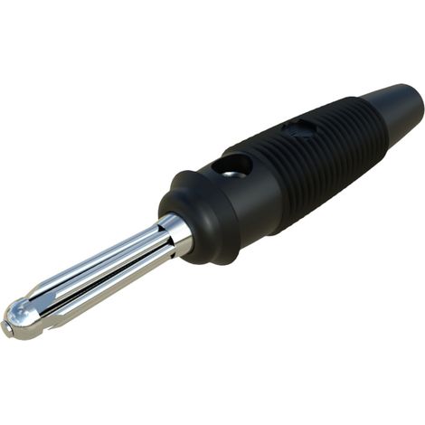 Hirschmann Test & Measurement BUELA 20 K Büschelstecker Stecker, gerade Stift-Ø: 4 mm Schwarz 1 St.
