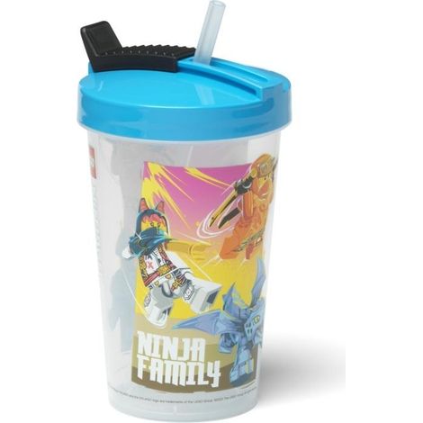 Lego® Ninjago Trinkbecher mit Strohhalm