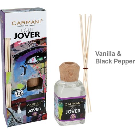 Bastoncini diffusori di profumo alla vaniglia e pepe nero Carmani per la casa (1/5)