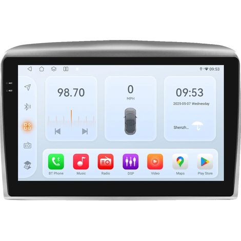 Autoradio, touchscreen, sistema di navigazione, compatibile con Lancia Ypsilon 2006-2011, QS4 8Core 4G 32G (1/2)