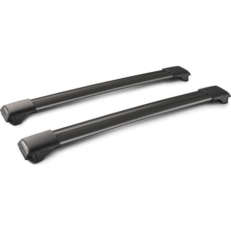 Rail Black Mixed, coppia barre portatutto in alluminio - 79+85 cm